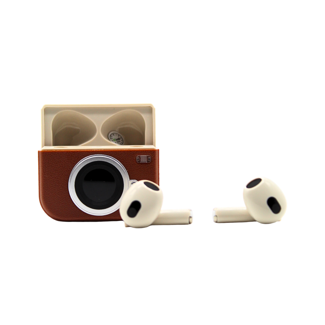 Audífonos in ear Bluetooth retro cámara Q86