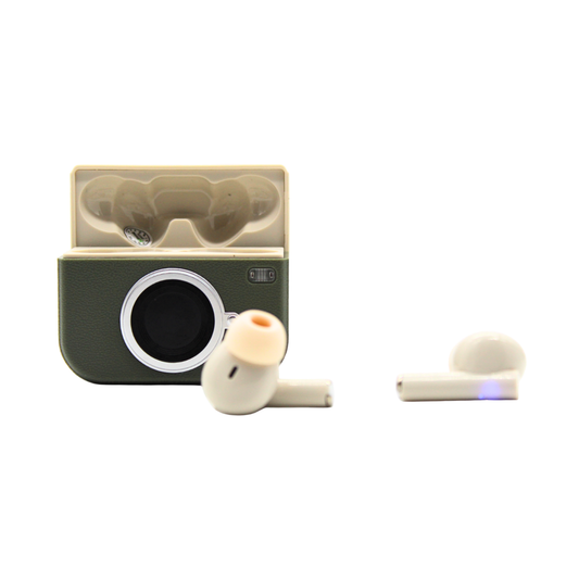 Audífonos in ear Bluetooth retro camara X73