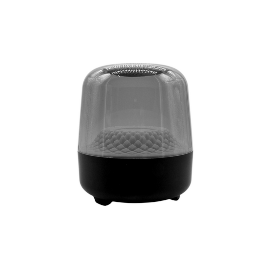 Bocina Cristal Transparente Portatil Luces RGB