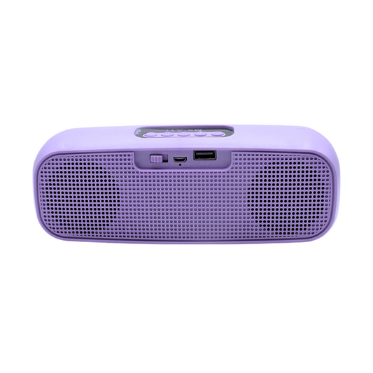 Bocina portátil inalámbrica recargable con luces RGB