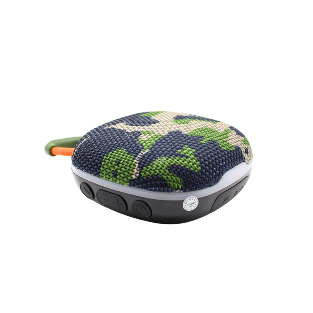 Bocina portátil malla de tela con luces RGB