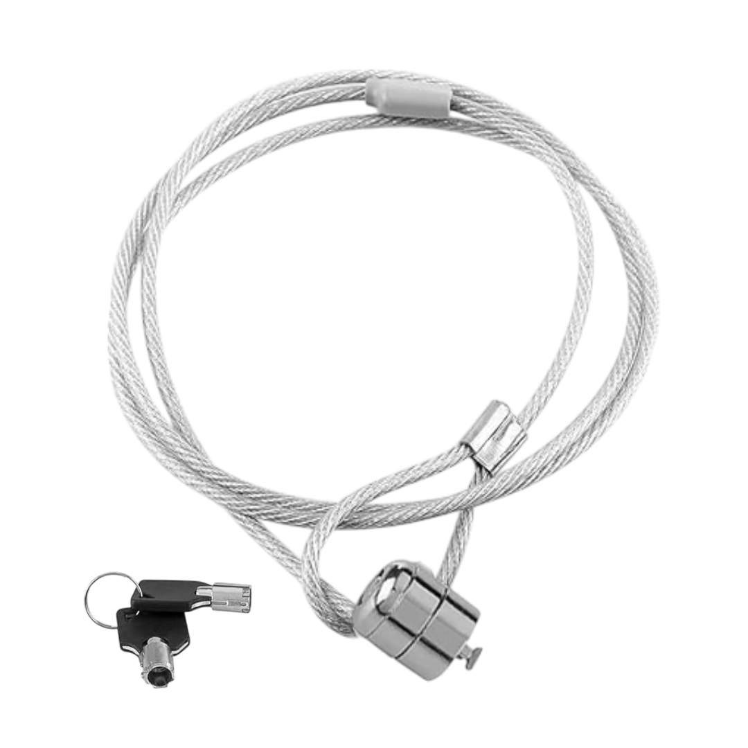 Cable antirrobo con llave de bloqueo para computadora