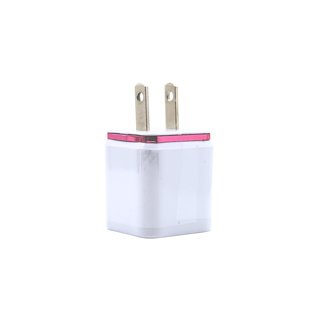 Cubo adaptador de corriente usb con doble entrada