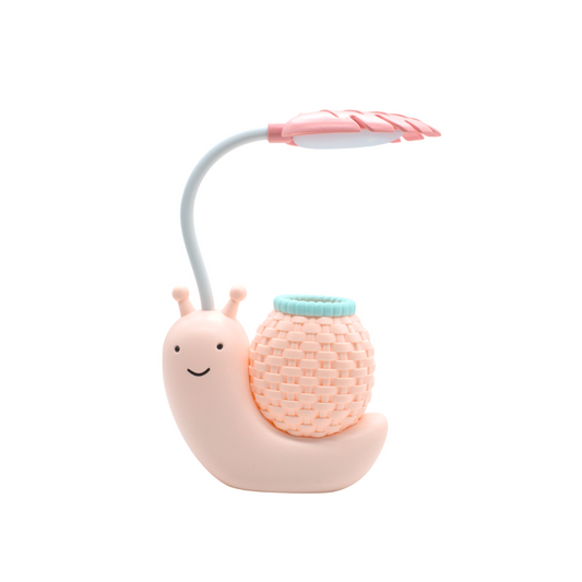 Lámpara de Escritorio Caracol con Portalápices