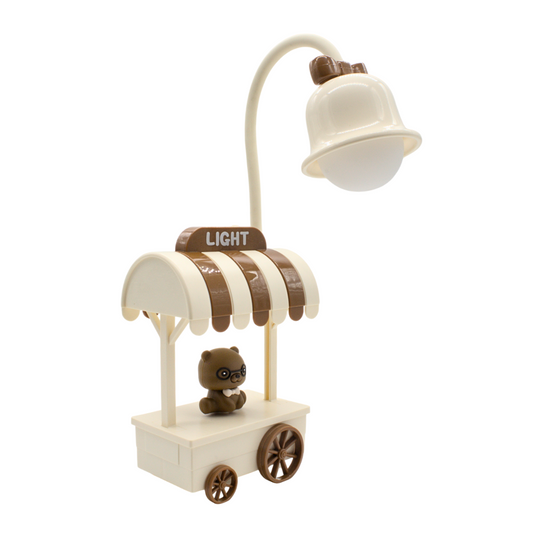 Lámpara de Escritorio Carrito con Osito Adorable