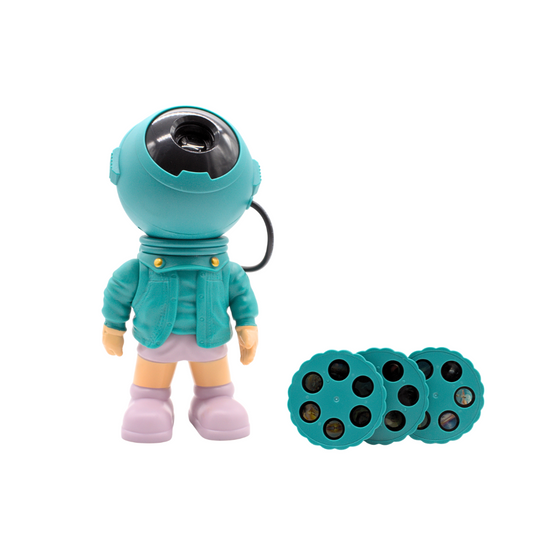 Proyector Altavoz de Astronauta con Discos Intercambiables