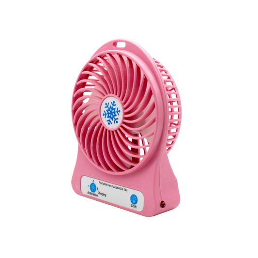 Mini ventilador de mano recargable USB