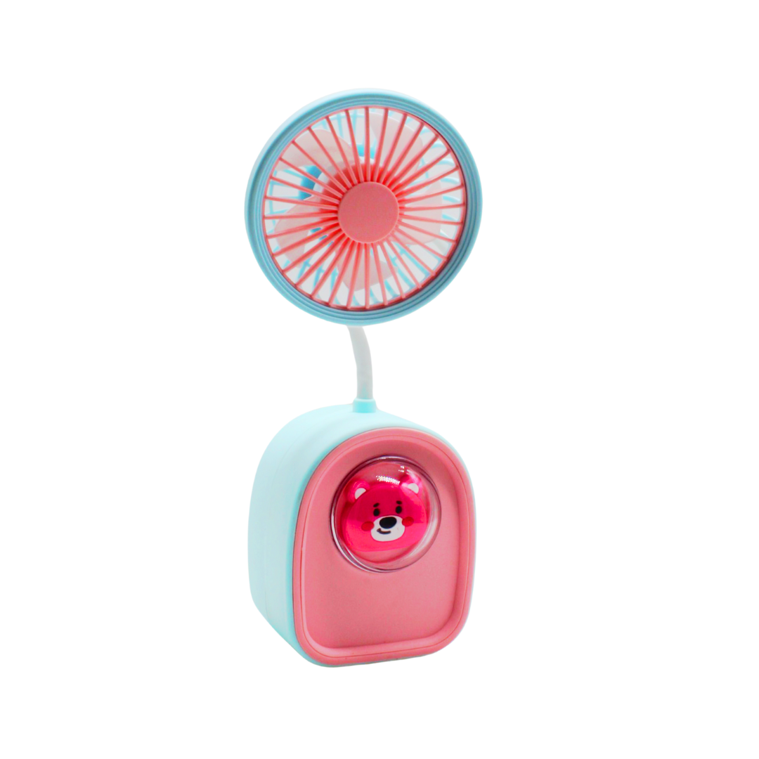 Mini Ventilador Recargable USB con Sacapuntas
