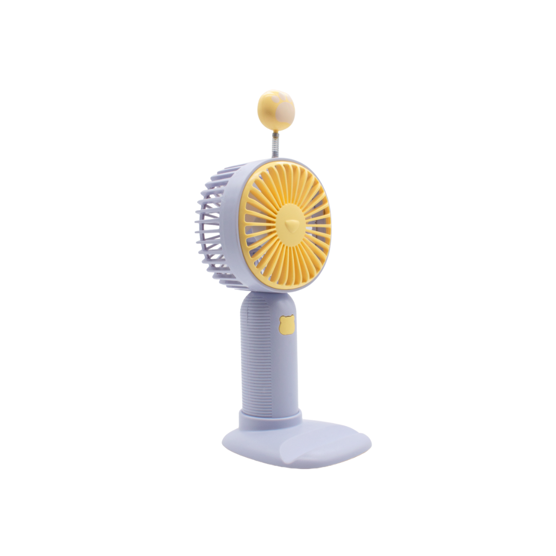 Mini Ventilador de Mano Recargable USB con Soporte para Teléfono