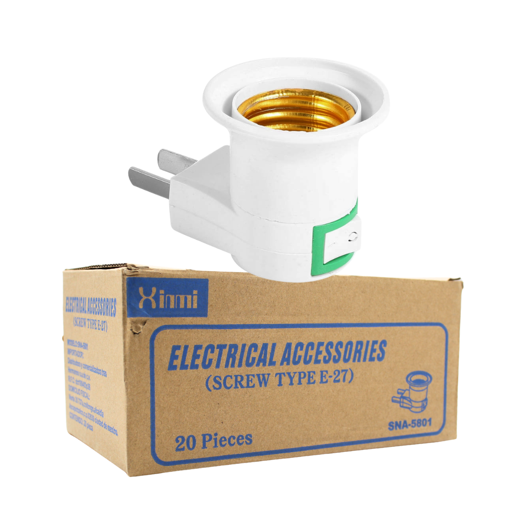 Socket con clavija y apagador