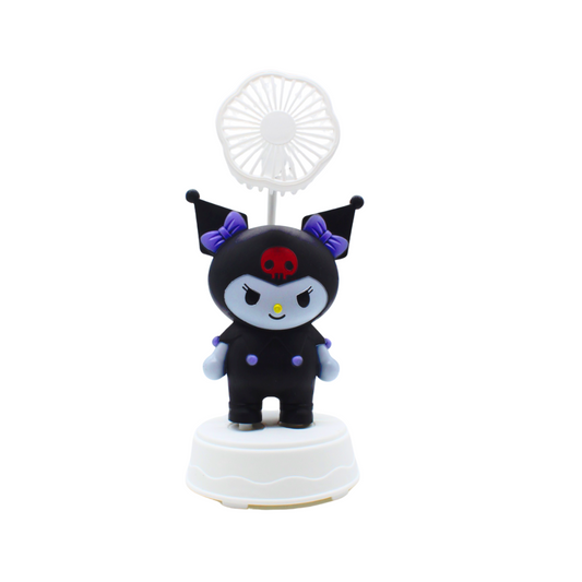 Ventilador de Escritorio Kuromi Recargable USB