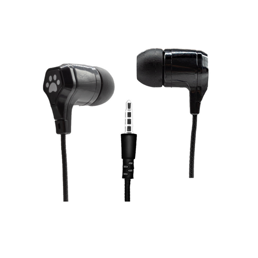 Audífonos in ear con entrada tipo 3.5 mm huellitas de gato