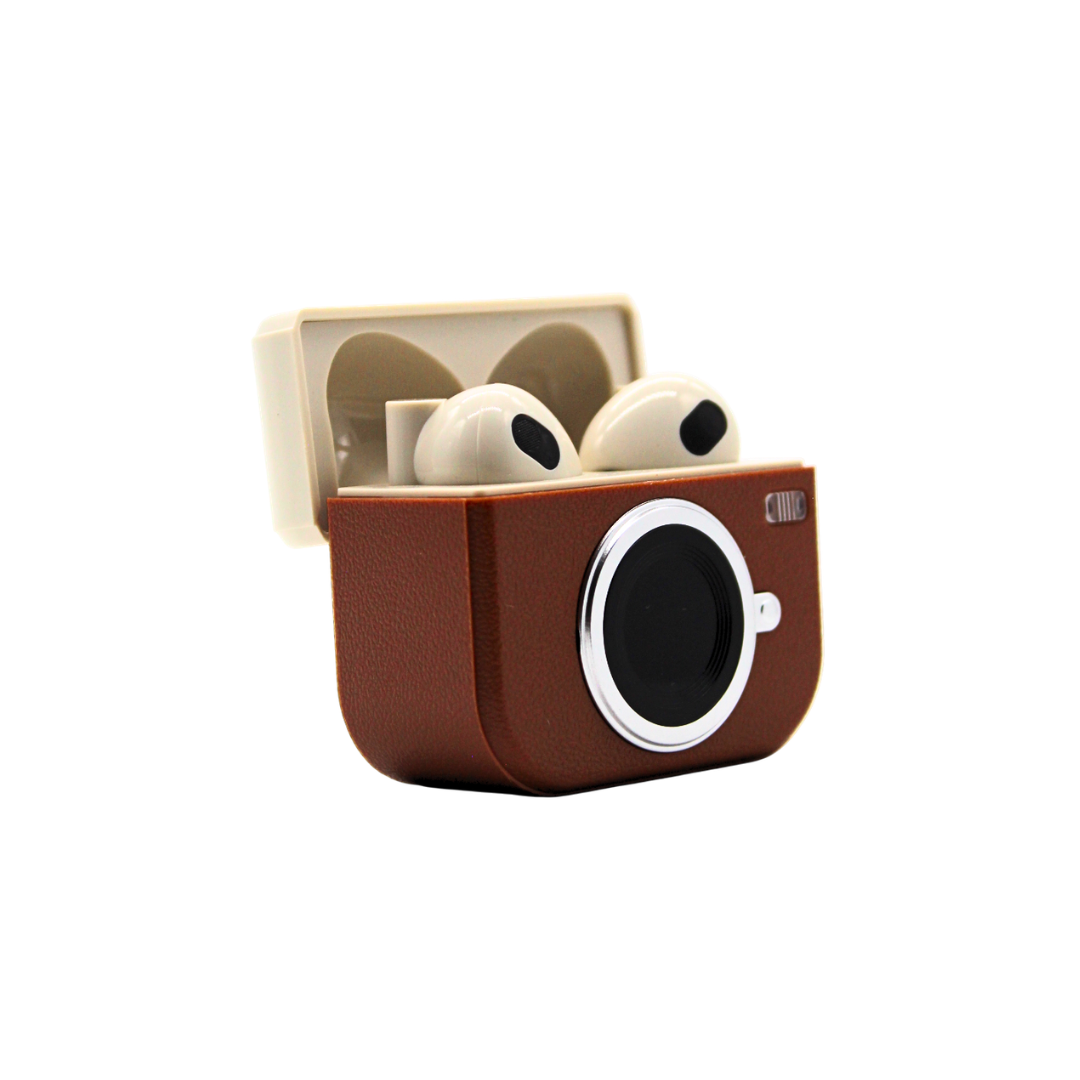 Audífonos in ear Bluetooth retro cámara Q86