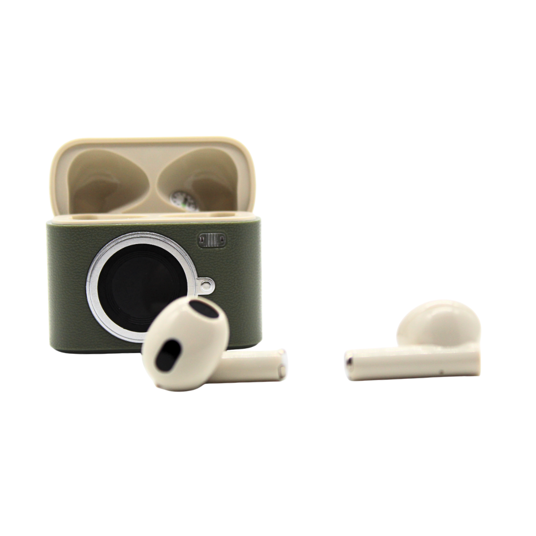 Audífonos in ear Bluetooth retro cámara Q88