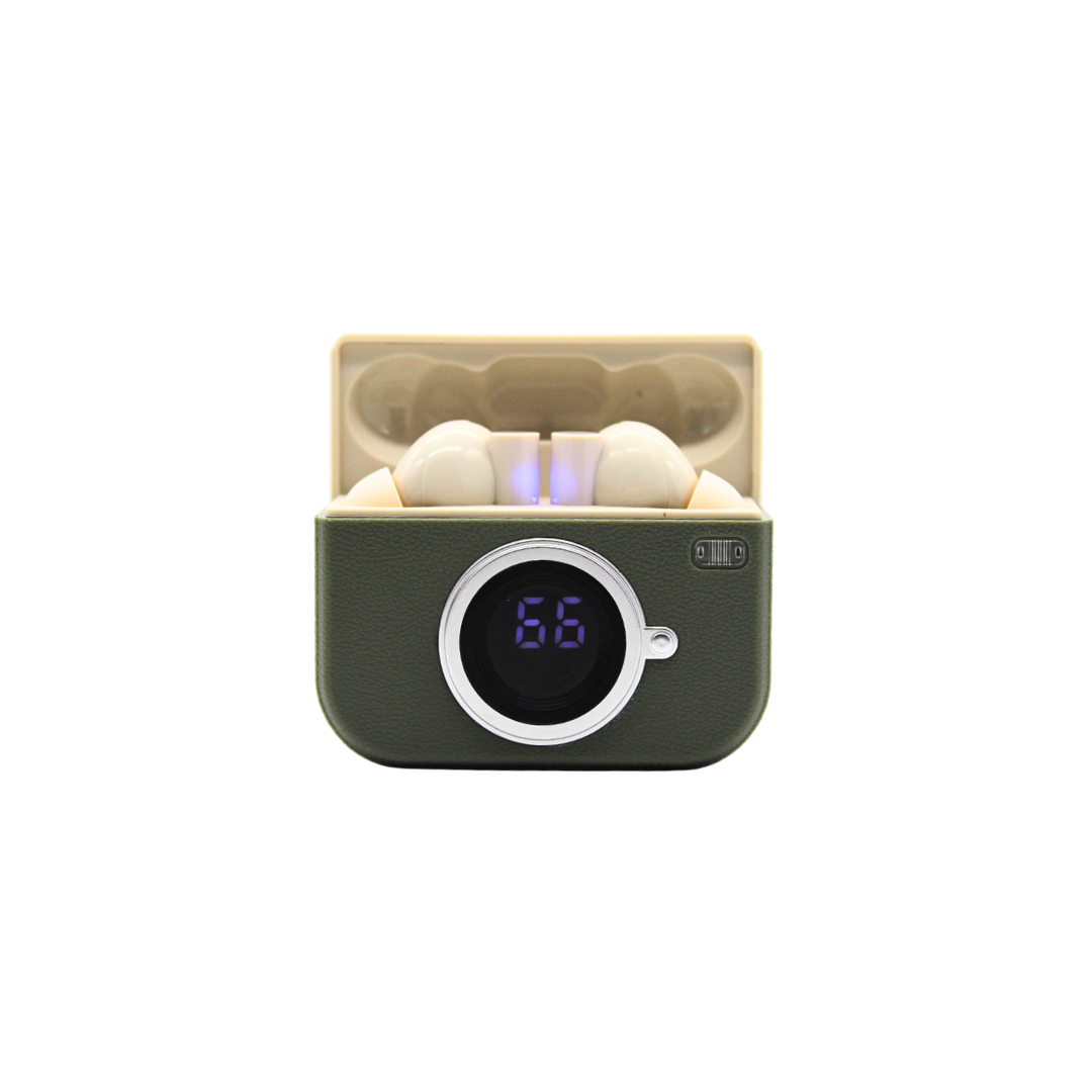 Audífonos in ear Bluetooth retro camara X73
