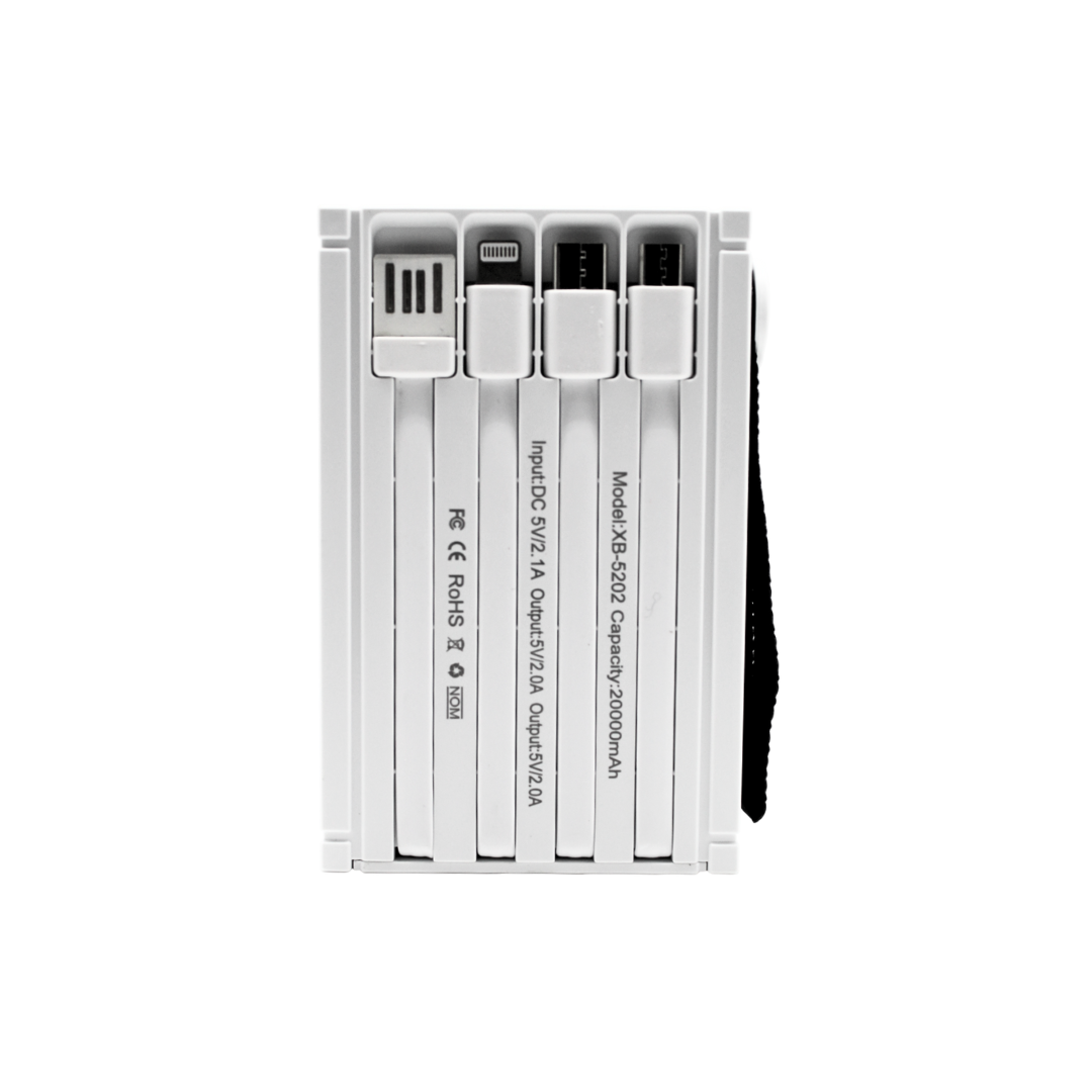 Batería Portátil de Carga Rápida Contenedor