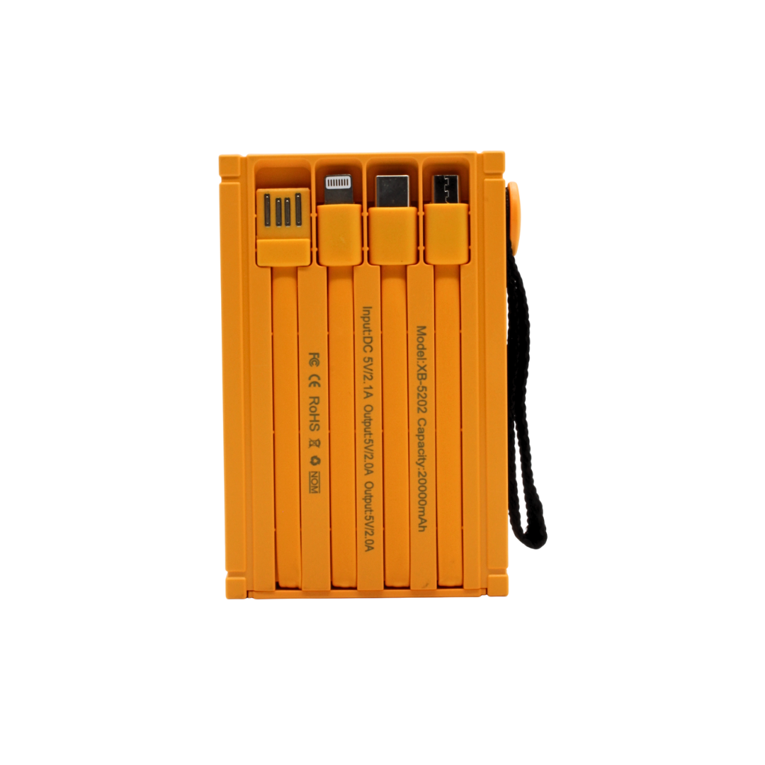 Batería Portátil de Carga Rápida Contenedor