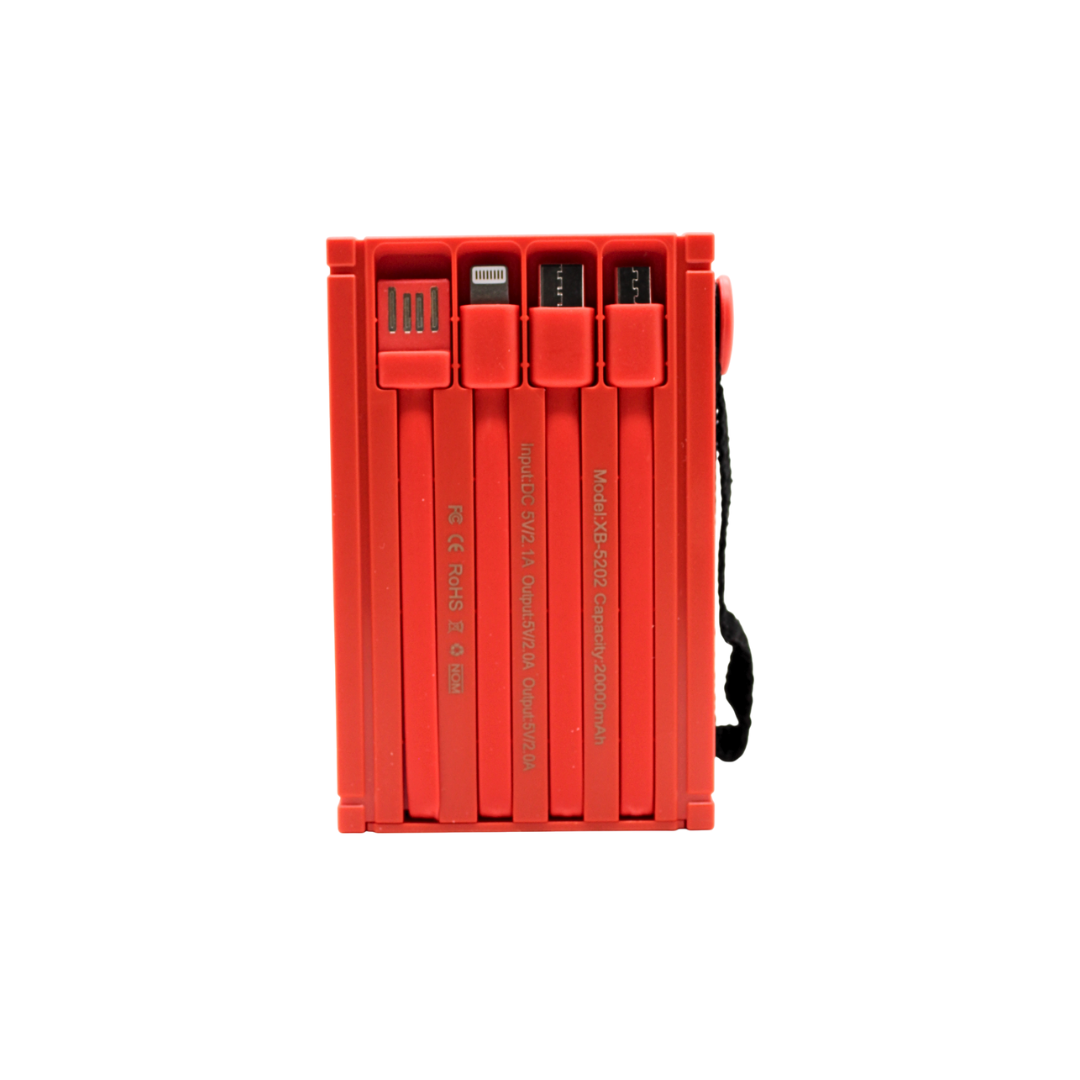 Batería Portátil de Carga Rápida Contenedor