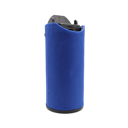 Bocina bluetooth portátil recargable con soporte para teléfono