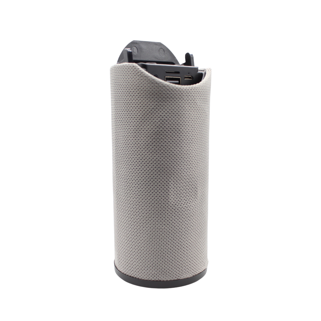 Bocina bluetooth portátil recargable con soporte para teléfono