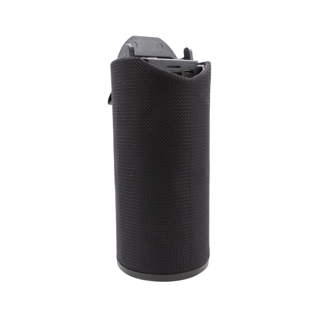 Bocina bluetooth portátil recargable con soporte para teléfono