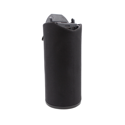 Bocina bluetooth portátil recargable con soporte para teléfono