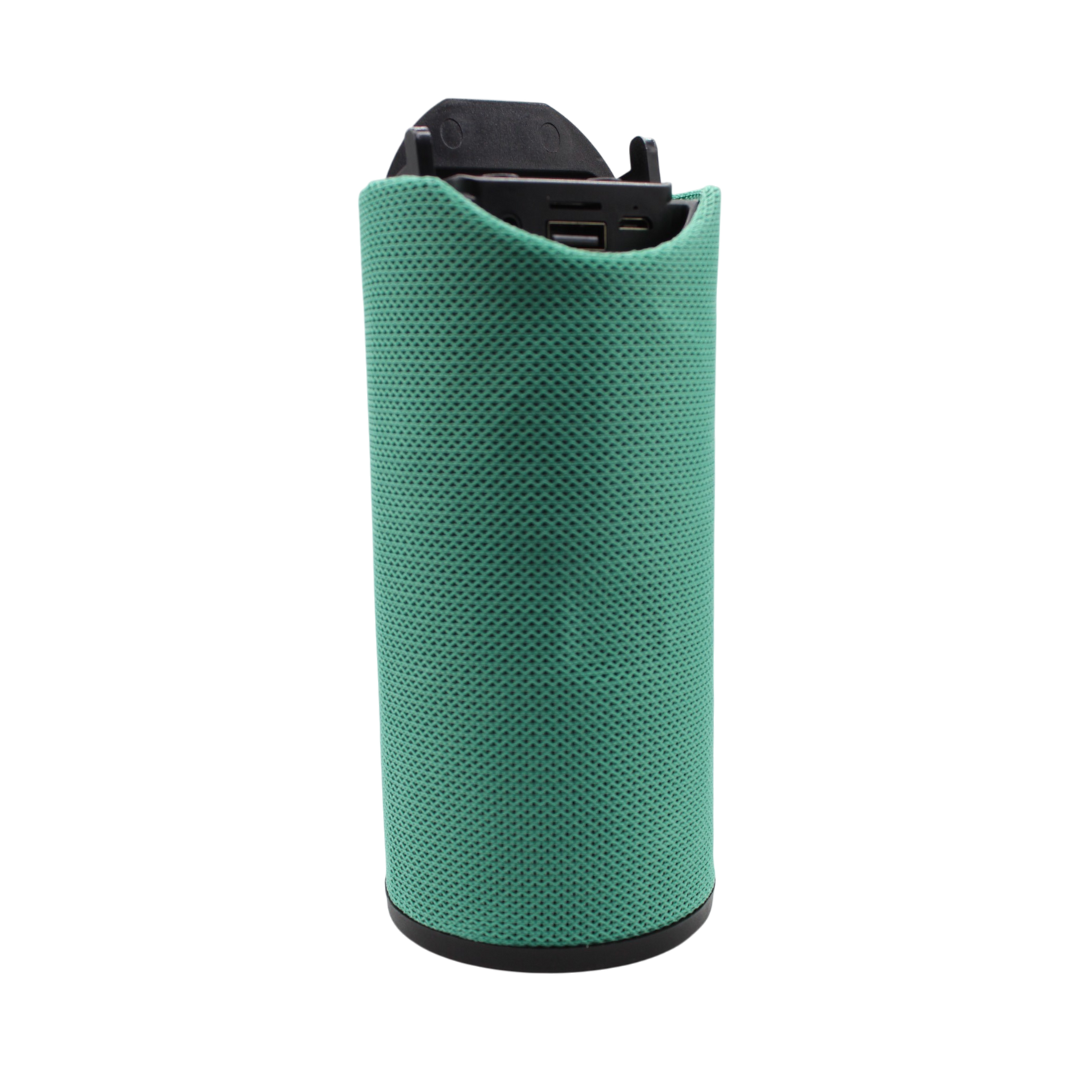 Bocina bluetooth portátil recargable con soporte para teléfono