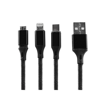 Cable cargador universal USB 3 a 1