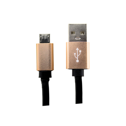 Cable cargador universal USB de cuero vintage