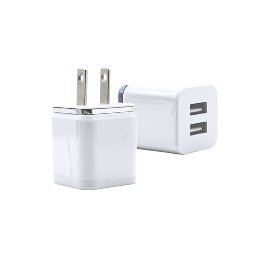 Cubo adaptador de corriente usb con doble entrada