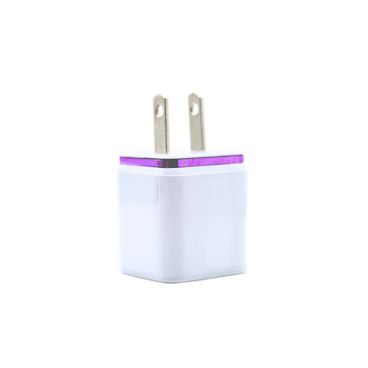 Cubo adaptador de corriente usb con doble entrada