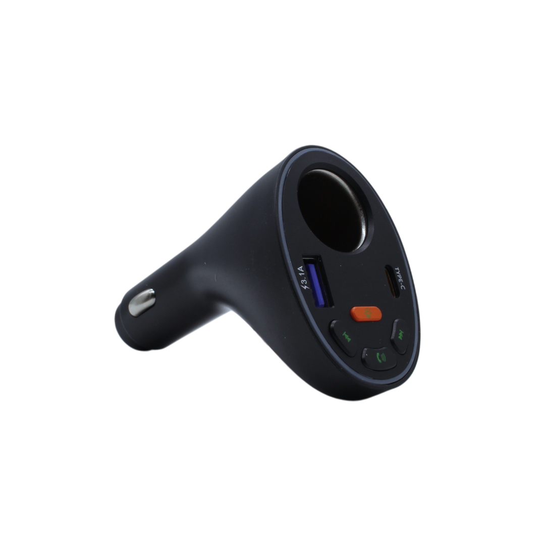 Encendedor de cigarrillos y MP3 para coche RGB