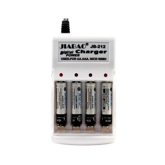 Kit de carga con cargador y 4 pilas recargables AA