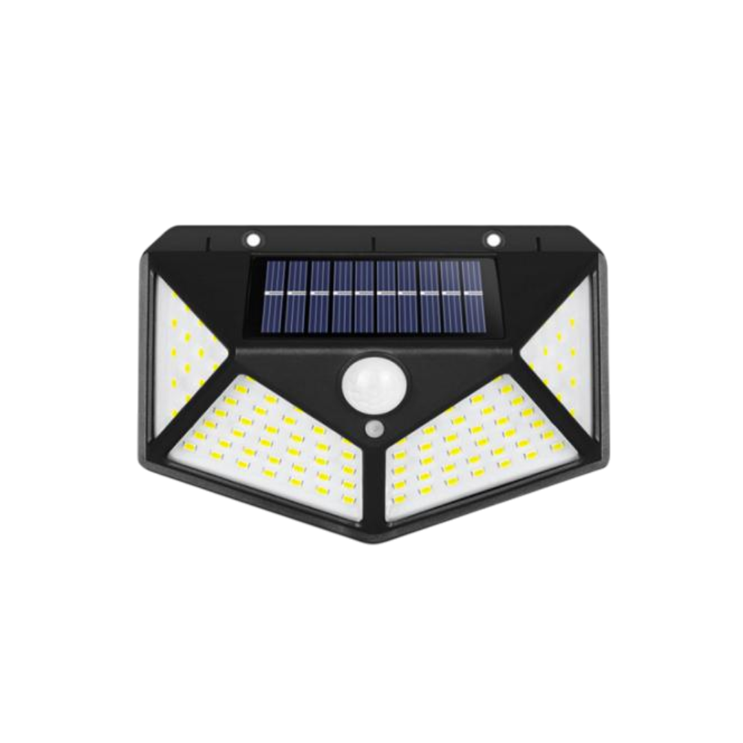 Lámpara Solar LED de Pared con Sensor y Ángulo de 270°