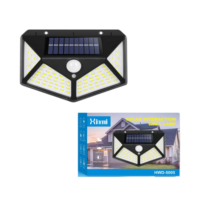 Lámpara Solar LED de Pared con Sensor y Ángulo de 270°