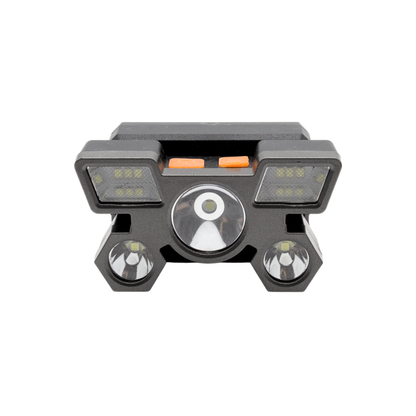 Linterna Frontal Recargable con Múltiples LEDs y Carga USB