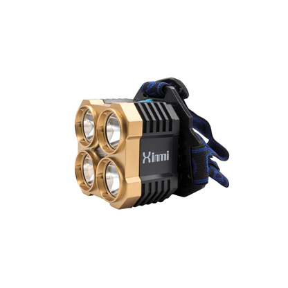 Linterna Frontal Recargable con 4 LEDs de Carga USB