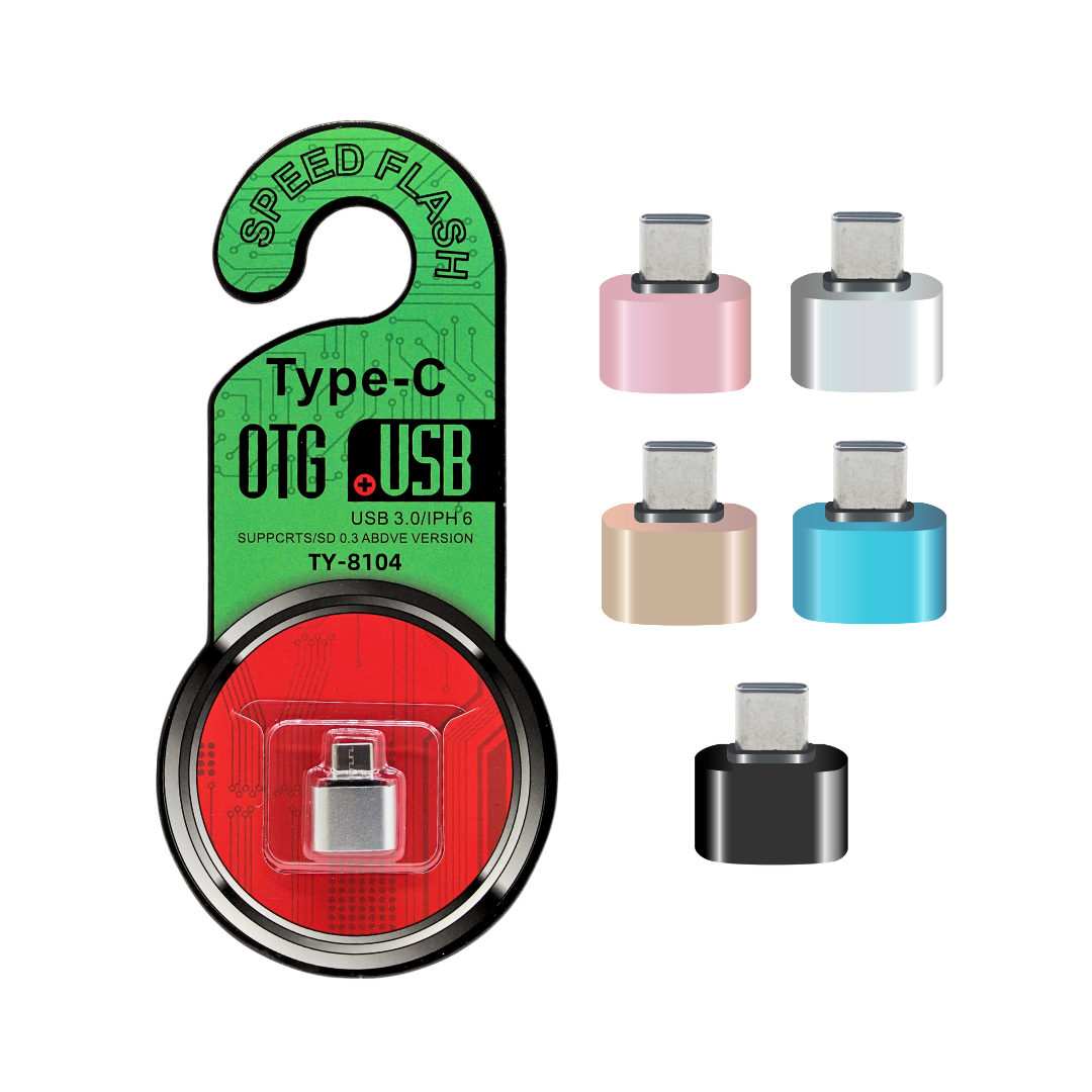 Mini adaptador OTG USB a USB C Hembra