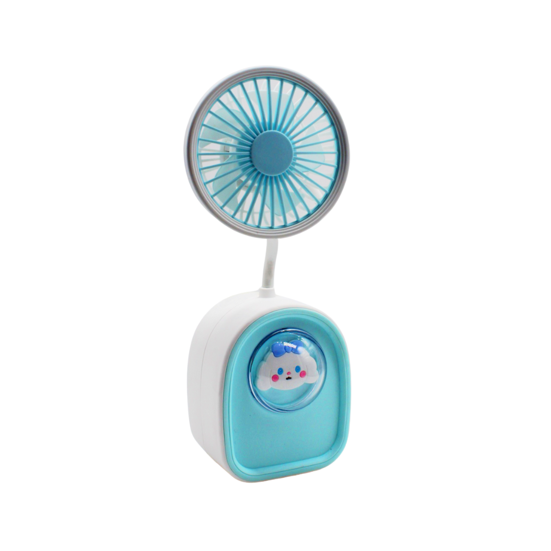 Mini Ventilador Recargable USB con Sacapuntas