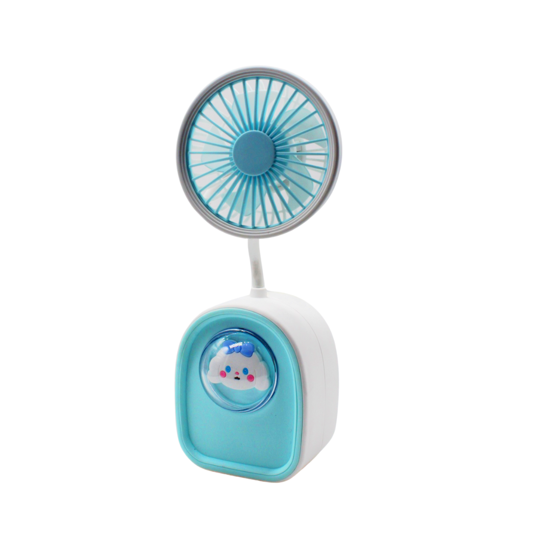 Mini Ventilador Recargable USB con Sacapuntas