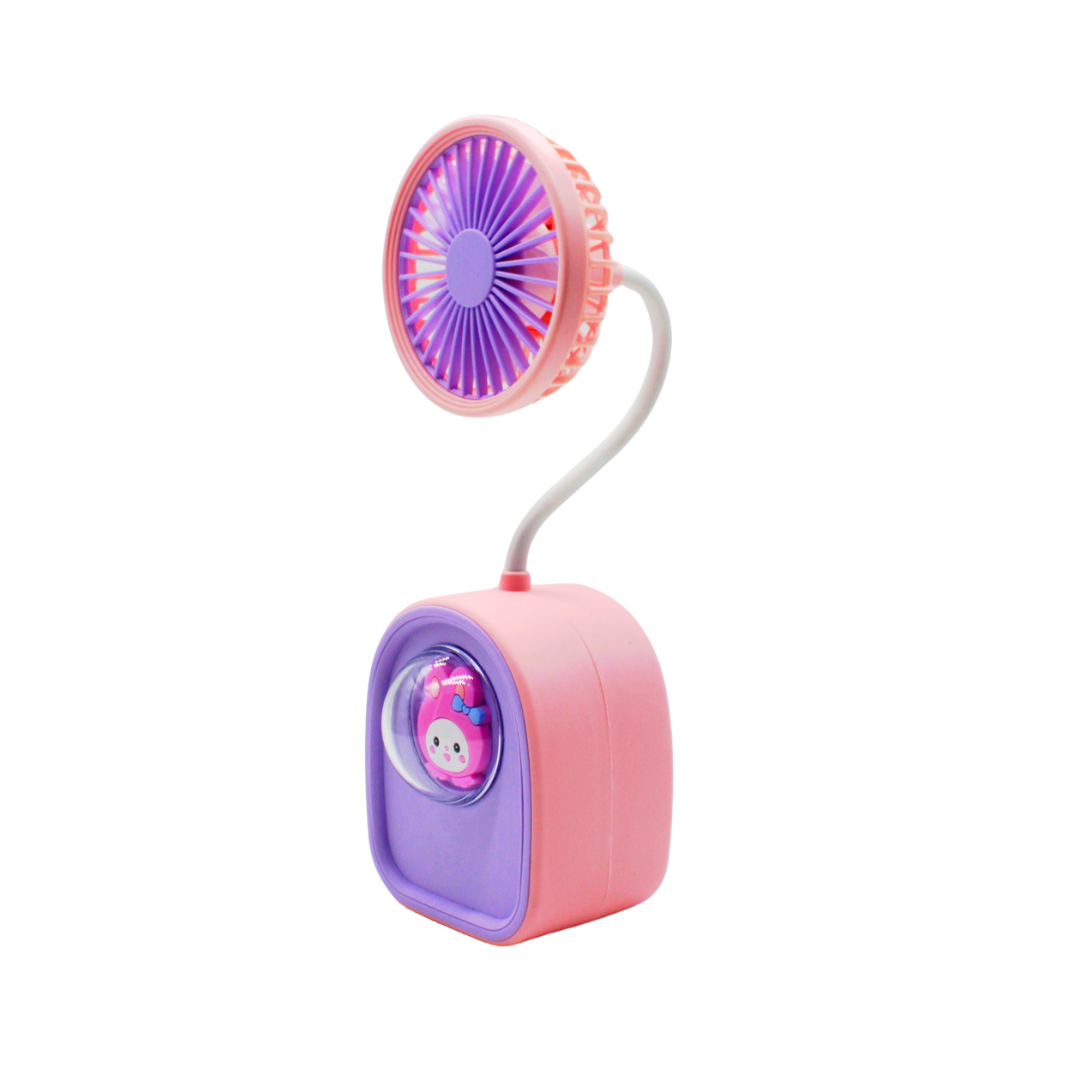 Mini Ventilador Recargable USB con Sacapuntas