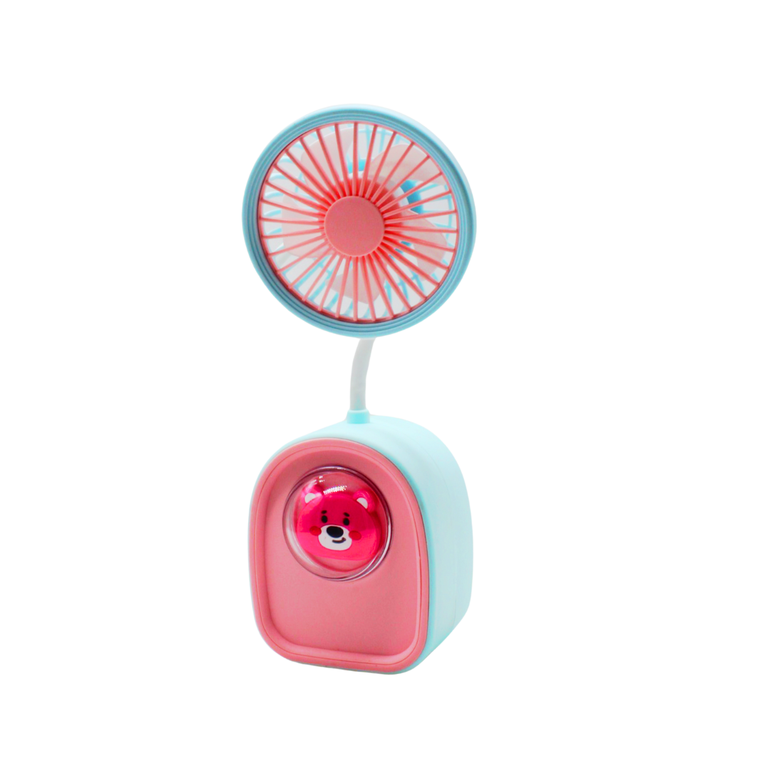 Mini Ventilador Recargable USB con Sacapuntas