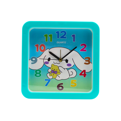 Reloj de Pared Sanrio Kuromi con Orejas Quartz Infantil Cuadrado