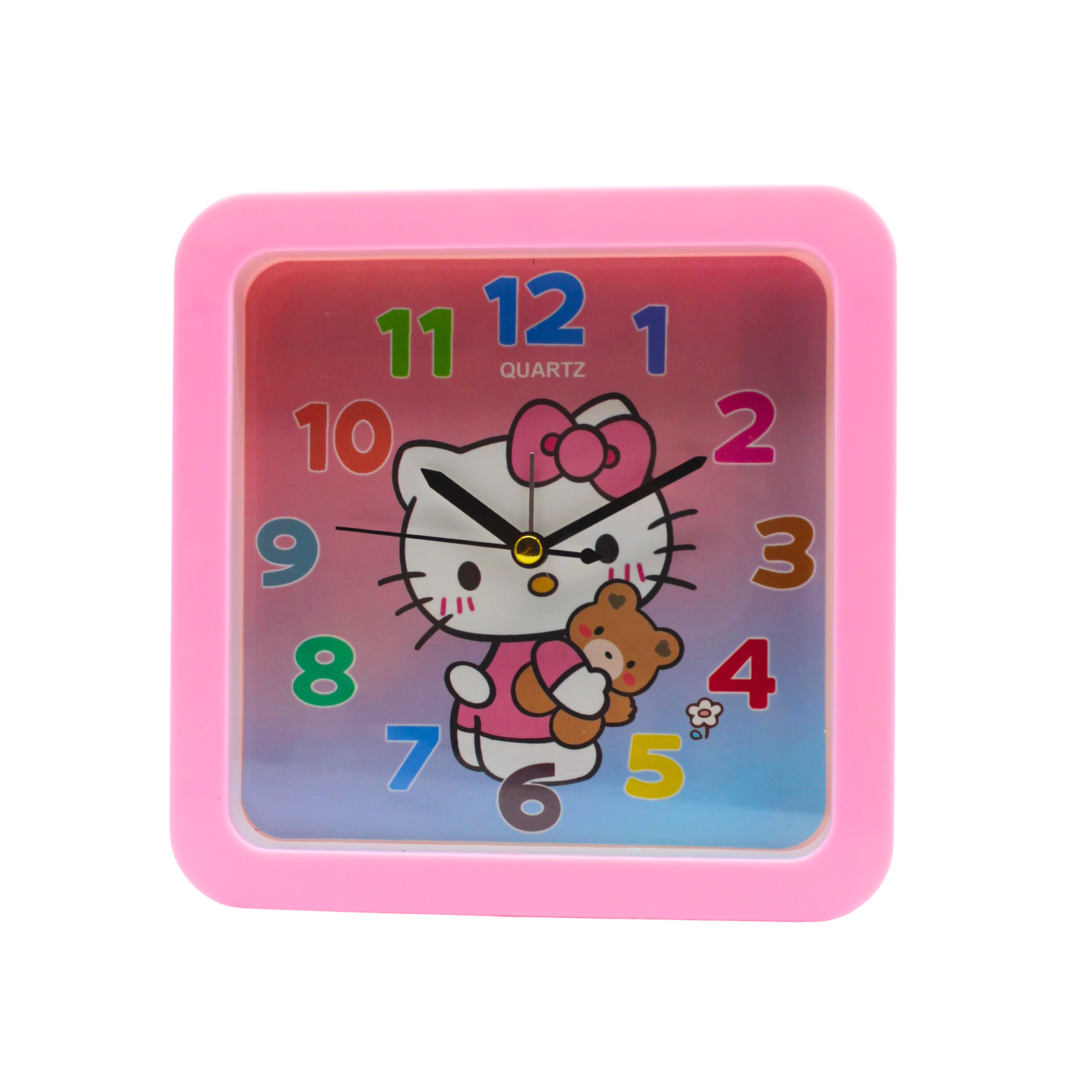 Reloj de Pared Sanrio Kuromi con Orejas Quartz Infantil Cuadrado