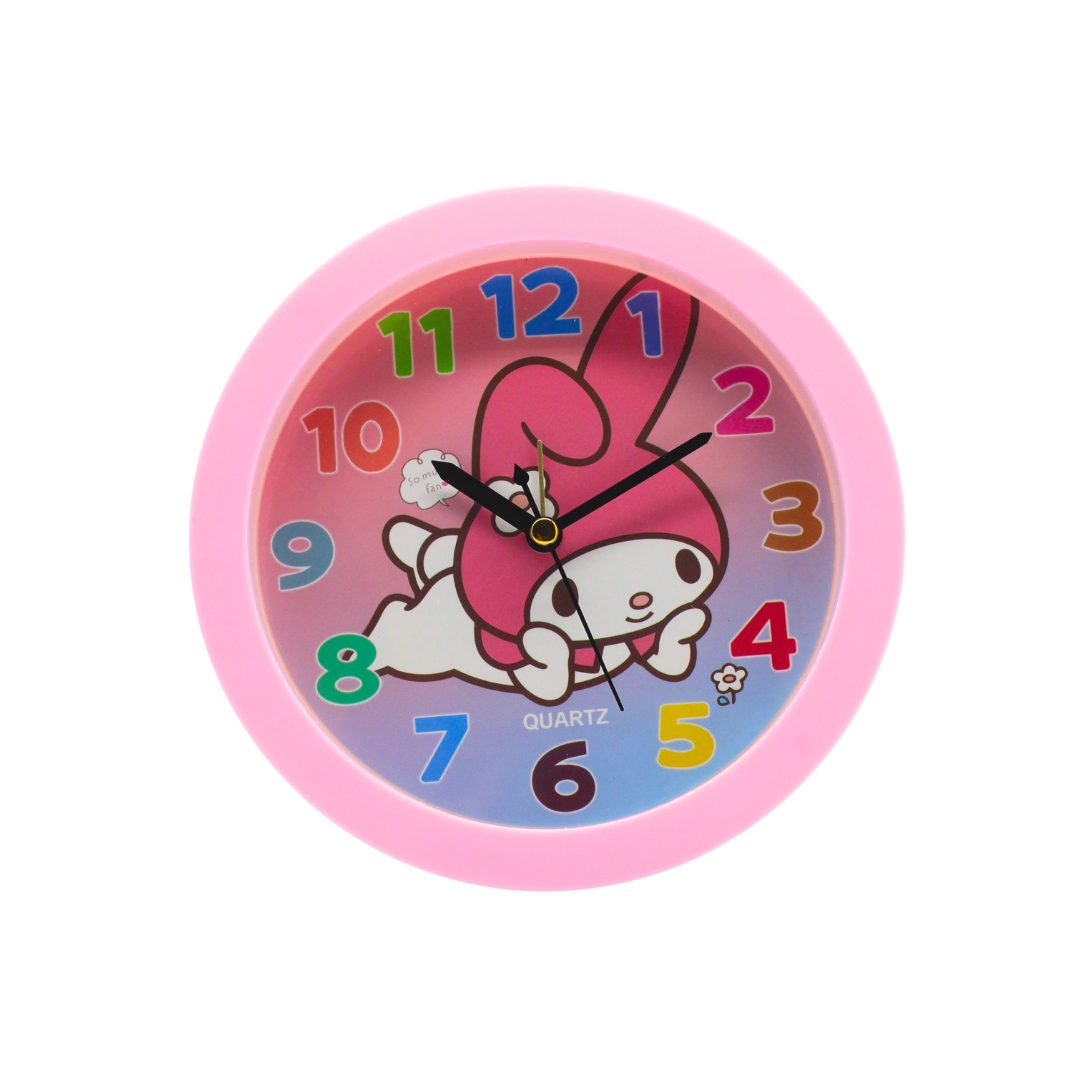 Reloj de Pared Sanrio Kuromi con Orejas Quartz Infantil