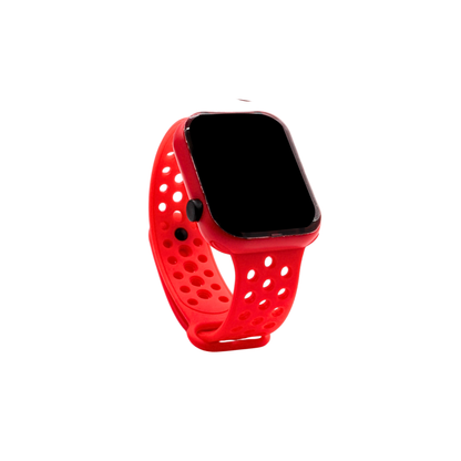 Reloj digital con correa ajustable arcoíris