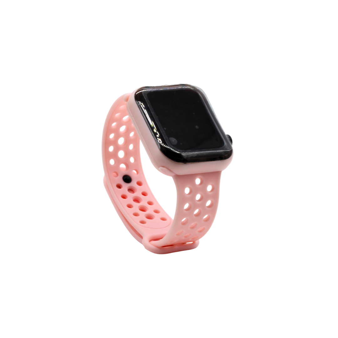 Reloj digital con correa ajustable arcoíris