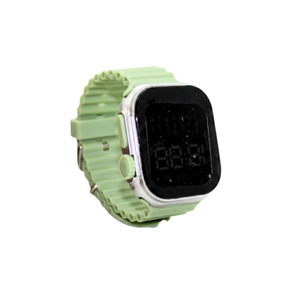 Reloj digital correa ajustable de silicon