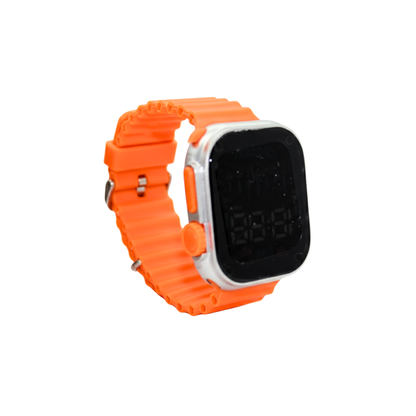 Reloj digital correa ajustable de silicon