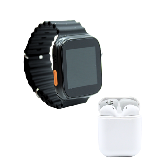 Reloj inteligente Ultra8 PRO MAX con pantalla táctil y correa de silicona con audífonos bluetooth